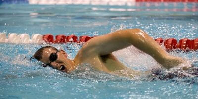 swimmer exercising