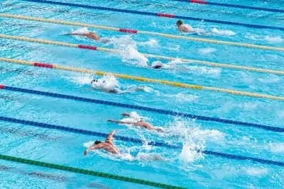 butterfly swimming race